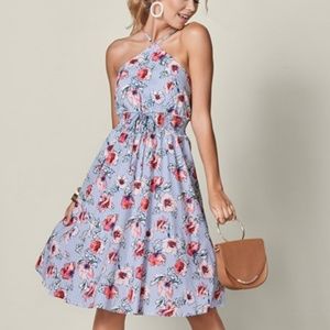 Venus Floral Print Midi Dress